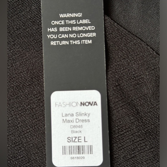 Fashion Nova Lana Slinky Maxi Dress size Large NWT - Picture 11 of 14